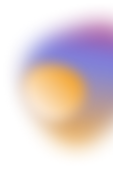 Testimonials top right gradient ornamentation